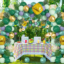 Load image into Gallery viewer, 128 pieces of green jungle party balloons