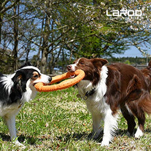 Load image into Gallery viewer, LaRoo Dog Flying Ring Toys,Floating Flying Dog Disc Toys,Summer Pet Training Outdoor Durable Chew Toys for Medium and Large dogs (Medium Orange/22cm)