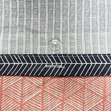 Load image into Gallery viewer, Dreamscene Geometric Duvet Cover with Pillowcases Textured Scandi Pink and Grey Bedding Set, Blush Pink - Double Size