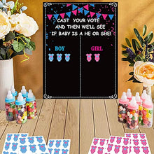 Load image into Gallery viewer, Funnlot Gender Reveal Boy or Girl Voting Game Gender Reveal Party Games 54pcs Gender Reveal Voting Game Stickers Boy or Girl Gender Reveal Guess Game Gender Reveal Party Supplies