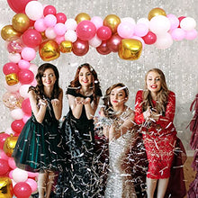 Load image into Gallery viewer, TAZYIN Balloon Arch Kit Pink, White Balloon Garland -125 PCS For Birthday Decorations, Gold Pink Balloons with Strip, Knotter For Birthday Party Boy & Girl, Wedding Bridal Engagement, Baby Shower