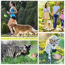 Load image into Gallery viewer, pecute Dog Water Bottle 500ml, Portable Puppy Drinking Bottles Leak Proof Pet Travel Bottle, Lightweight Water Dispenser Bowl for Outdoor Walks Trips Hikes Travels(Green)