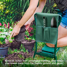 Load image into Gallery viewer, Masthome Garden Kneeler, Folding Garden Kneeler Seat with Handles & Tool Bag, Portable Gardening Stool Garden Kneeling Bench - Send Garden Tools & Gloves
