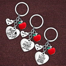 Load image into Gallery viewer, 3PCs Thank You Gift Teacher Keychain Teacher Appreciation Gifts Teacher Keychain Set Teacher Key Chain Gift Birthday Gift For Teacher Gifts From Students (style two)