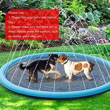 Load image into Gallery viewer, Dog Pool for Dogs,Paddling Pool for Pets,59" Foldable Sprinkle and Splash Water Play Mat,Dogs Paddling Pool Summer Toys Spray Pad,Garden Outdoor Portable Sprinkler Play Mat Outside