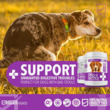Load image into Gallery viewer, MediPaws Probiotic For Dogs | Dog Supplement | Natural Dog Chews 72x | Supporting Healthy Digestion & Dog Health | Advanced Probiotics For Dogs With Sensitive Stomachs & Gas | Dog Food