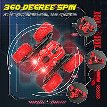 Load image into Gallery viewer, Remote Control Cars RC Car 360°Double Side Flips 2.4GHz RC Radio Controlled High Speed 4WD Stunt Car with Two Rechargeable Batteries Toy Cars for 3 4 5 6 7 8 9 12 Years Old Kids Boys Gift (Red)
