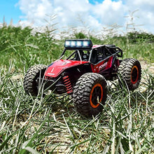 Load image into Gallery viewer, BEZGAR 17S Toy Grade 1:20 Scale Remote Control Car, 2WD High Speed 20 Km/h All Terrains Electric Toy Off Road RC Monster Vehicle Truck Crawler with Rechargeable Battery for Boys Girls Kids and Adults