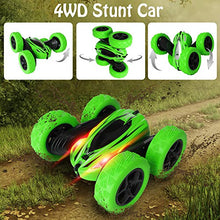 Load image into Gallery viewer, KIDWILL Remote Control Car, 4WD 2.4 Ghz High Speed Electric RC Stunt Car, 360° Double-Side Spinning & Tumbling, LED Headlight, Kids Toy Car for Boys and Girls