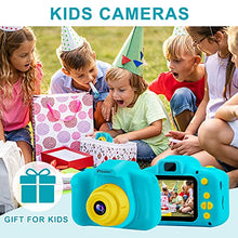 Load image into Gallery viewer, PROGRACE Kids Camera Boys & Girls Toys - Children Digital Camera for Kids Age 3 4 5 6 7 8 9 10 Year Old Birthday Boys Gifts Kids Camcorder Camera Toddler Video Recorder 1080P 2Inch Blue