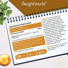 Load image into Gallery viewer, Vitamin B12 Tablets 1000mcg - High Strength Vitamin B12 Supplement - 400 Pure Methylcobalamin Tablets (1+ Year Supply) - Immunity Vitamins for Men & Women - Vegan, Gluten Free - Made in The UK