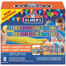 Load image into Gallery viewer, Elmer’s Celebration Slime Kit | Slime Supplies Include Assorted Magical Liquid Slime Activators and Assorted Liquid Glues | 8 Count