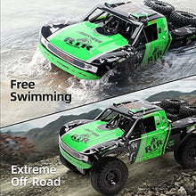 Load image into Gallery viewer, Weaston Amphibious RC Cars 1:10 Scale RC Buggy 2.4 GHz Waterproof Remote Control Car, 50cm Large Monster Truck, 4WD Off Road Vehicle With Two Battery Gift For Adults And Kids (Green)