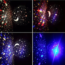 Load image into Gallery viewer, Star Night Light, SCOPOW Rotating Night Light Projector with LED Timer Auto-Off Romantic Star Sky Lighting Lamp Nursery Gift Toys for Boy Girl Kids Children Bedroom(White)