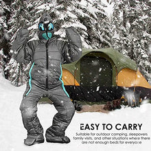 Load image into Gallery viewer, YLWJ Sleeping Bag with Arms and Legs Camping 0 Degree Sleeping Bag Wearable Lightweight Waterproof Warm & Cold Weather - 5℃/5℃ for Adults & Kids