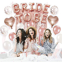 Load image into Gallery viewer, Hen Party Decorations Hen Do Accessories for Bridal Shower,Hen Party Balloons,Hen Do Decorations with Bride to Be Banner,Rose Gold Accessories Supplies Hen Night Party Decoration