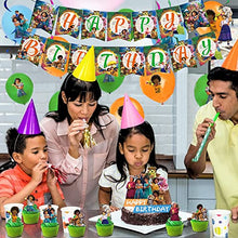 Load image into Gallery viewer, Encanto Birthday Party Decorations Encanto Party Supplies - Happy Birthday Banner,Balloons,Cake Topper Cupcake Toppers for kids birthday