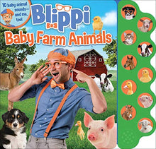 Load image into Gallery viewer, Blippi: Baby Farm Animals (10-Button Sound Books)