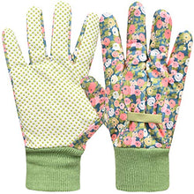 Load image into Gallery viewer, Gardening Gloves for Women 2 Pairs, Ladies Gardening Gloves Comfortable Breathable Non-Slip Flexible,Garden working Gloves with Soft PVC Dots (Small/Medium,Green)
