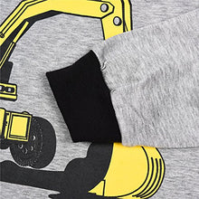 Load image into Gallery viewer, Little Hand Kids Pyjamas for Boys Pajama Set,Summer Boys Shorts Outfit,Kids 'Digger' Pjs, 2-3 Years, Grey 2