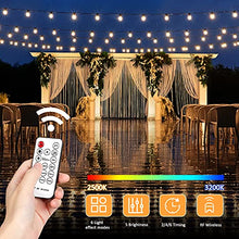 Load image into Gallery viewer, 53.6ft Outdoor String Lights, Ulocool Garden String Lights with 20 Bulb, IP65 Waterproof Led String Lights Mains Powered, Festoon Lights with Remote for Indoor, Home, Patio, Party, Christmas, Wedding