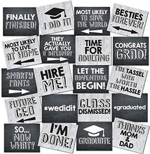 Load image into Gallery viewer, UP THE MOMENT Graduation Photo Booth Props - 20 Designs, 8x10, Double Sided, Graduation Props, 2020 Graduation Photo Booth Props, 2020 Graduation Decorations, Graduation Party Ideas