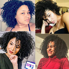 Load image into Gallery viewer, Isheeny Afro Kinky Curly Clip in Hair Extensions for Black Women Human Hair 8pcs 120g Curly Hair Extensions Clip Ins (1 Bundles 20 inch, Natural Black)