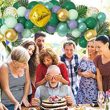 Load image into Gallery viewer, 128 pieces of green jungle party balloons
