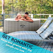 Load image into Gallery viewer, Dellonda 2-4 Person Inflatable Hot Tub Spa with Smart Pump - Rattan Effect - DL90 spa design interiors