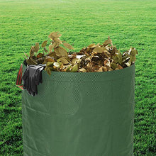 Load image into Gallery viewer, Norjews Heavy Duty Garden Waste Bags - 272 Litre - 3 Sacks - BONUS 1 Pair Gardening Gloves - Industrial Fabric and Handles - Green/Garden Waste Sacks, Reusable