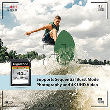 Load image into Gallery viewer, Gigastone 64GB SD Card V30 SDXC Memory Card High Speed 4K Ultra HD UHD Video Compatible with Canon Nikon Sony Pentax Kodak Olympus Panasonic Digital Camera