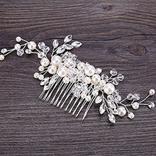 Load image into Gallery viewer, Samidy Bridal Flower Side Hair Clips Pearl Bridal Headpiece Wedding Accessories
