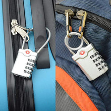 Load image into Gallery viewer, ZHEGE Luggage Locks TSA Approved, Suitcase Padlocks, White Code Padlock with Open Alert Indicator, Flexible Cable Travel Lock, 4 Digit Combination Padlock for Gym Locker (Black, 2 Pack)