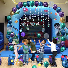 Load image into Gallery viewer, 42 pcs Under the Sea Balloon Garland Kit Iridescent Party Supplies for Little Mermaid Party Decoration Ocean Banner Hanging Bubbles Backdrop Décor for Birthday/Bdy Baby Shower