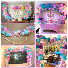 Load image into Gallery viewer, Unicorn Balloons Arch Garland Kit,AivaToba Unicorn Birthday Party Supplies Decorations Pink White Blue Purple Balloons Arch Kit Latex Confetti Balloon for Babyshower Wedding Girl Frozen Party