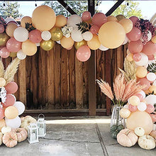 Load image into Gallery viewer, Oopat DIY Retro Dusty Pink and Blush Balloon Garland Kit for Girls Baby Shower Bridal Shower Garden Themed Birthday Party Decoration