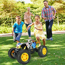 Load image into Gallery viewer, DOUBLE E RC Cars Remote Control Car,Off Road RC Crawler Unique Graffti 4WD 2 Motors 2.4Ghz Remote Control Monster Truck with 2 Batteries Climbing Toy for Boys Teens