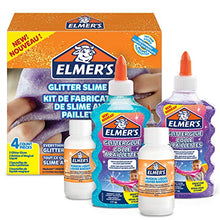 Load image into Gallery viewer, Elmer’s Glitter Slime Kit | with Purple and Blue Glitter Glue plus 2 Bottles of Magical Liquid Slime Activator | 4 Count