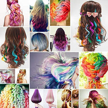 Load image into Gallery viewer, GIHENHAO 46 Pcs Coloured Hair Extension in 22 Inch Rainbow Hair Extensions Hairpieces,Party Highlights Synthetic Clip in Long Hairpiece for Women Girls Kids Gift(36 Colors 46pcs)