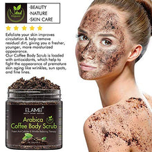 Load image into Gallery viewer, Natural Coffee Scrub with Organic Coffee Body Scrub, Best Acne, Anti Cellulite and Stretch Mark treatment, Spider Vein Therapy for Varicose Veins & Eczema