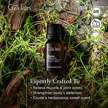 Load image into Gallery viewer, Gya Labs Thyme Essential Oil (10ml) - Sweet, Herbaceous Scent