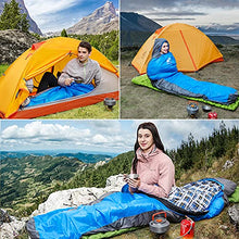 Load image into Gallery viewer, HEWOLF Mummy Sleeping Bags for Adults 3-4 Seasons Winter Warm Flannel Sleeping Bags Large Single Camping Sleeping Bag for Women Men Outdoor Hiking Backpacking Camping 1.8KG 5℃ to 15℃
