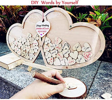 Load image into Gallery viewer, Neamon Guest book Wedding Personalized Wedding Decoration Wood Guestbook Party Dropbox