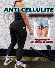 Load image into Gallery viewer, RIOJOY Butt Scrunch Waffle Gym Leggings Women, Honeycomb Anti-Cellulite Tie-dye Fitness Leggings