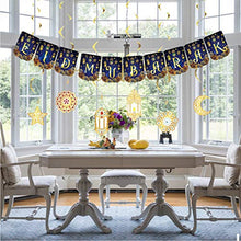 Load image into Gallery viewer, delaimaxiya Eid Mubarak Decoration - Ramadan Party Decorations Supplies - Eid Mubarak Banner Hanging Swirl Latex Balloon