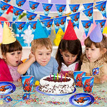 Load image into Gallery viewer, Ainvliya 62 Pcs Party Tableware Set Party Supplies Set Birthday Party Paper Plates Cups Napkins and Tablecloth Sets Kids Birthday Party Decorations for 10 Guests