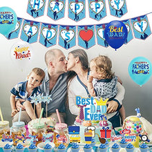 Load image into Gallery viewer, BESTZY Father's Day Balloon Set, Happy Father's Day Balloon Decorations Set, with Father's Day Letter Balloon, Happy Dads Day Banner, Father's Day CakeToppers, for Father's Day Father Party Supplies