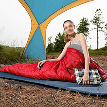 Load image into Gallery viewer, Yaheetech Single Adult Sleeping Bags Lightweight Envelope Sleeping Bags Rectangular Sleeping Bags with Carry Bag, Waterproof, Red