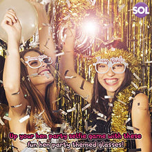 Load image into Gallery viewer, 16 Hen Party Glasses | Team Bride Glasses | Hens Night Bridal Party Props | Bachelorettes Party Glasses and Supplies | Hen Party Accessories