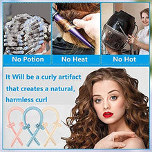 Load image into Gallery viewer, Heatless Curling Rod Headband,Heatless Hair Curling Set,No Heat Wave Hair Curlers Styling Tools for Long Medium Hair,Hair Curlers Make Hair Soft And Shiny (Pink)
